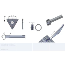 DED.0100.NG-D/CN45F beszúrólapka megszakított felülethez