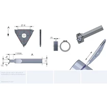 DED.0090.13/AL41F stabil kivitelű beszúrólapka