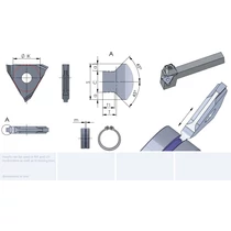 DED.1609.33/AL41F beszúrólapka élletöréssel