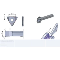 DED.0400.08/AL41F beszúrólapka simító