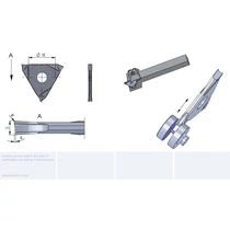 L.DED.0521.00/AL41F leszúrólapka élletöréssel