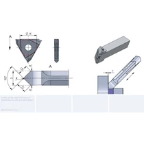 DED.1004.50/AL41F sarok lekerekítő beszúrólapka