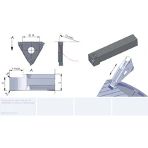R.DED.2015.2/AL41F homlokbeszúró lapka