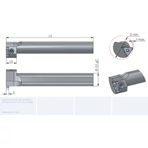 R.0.660.0040.4-D furat beszúrókés 40x46x250