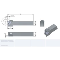 R.0.780.2525.3-D beszúrókés 25x25x150