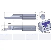 L610.1508-10/AL41F Ultramini keményfém homlokbeszúró betét