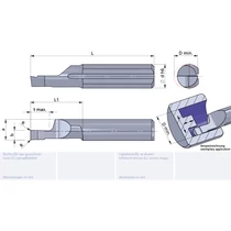 R010M1578-10/AL41F Ultramini keményfém homlokbeszúró betét