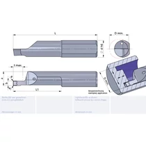 L010P2008-20/AL41F Ultramini keményfém homlokbeszúró betét