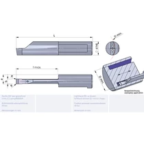 R020.0300-40/PD2F Ultramini keményfém homlokbeszúró betét