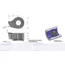 LS08.046C.02/AL41F Minicut keményfém furatkés betét