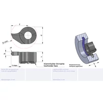 LS11.008R04/K10F Minicut keményfém beszúró furatkés betét