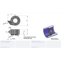 LS11.4545.02/K10F Minicut keményfém élletörő furatkés betét