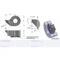 RS08.0810.45/AL41F Minicut keményfém élletörő furatkés betét