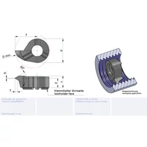 LS08.0815.01/AL41F Minicut keményfém betét belső menetesztergáláshoz