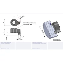 LS014.U411.05/AL41F Minicut keményfém homlokbeszúró betét