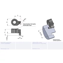 LS014.1210.05/AL41F Minicut keményfém homlokbeszúró betét
