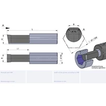 NP10.SW10.10.02AL41 hatszög üregelő betét SW 10
