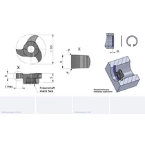 Z12.0160.00/AL41F B=1.71 cserélhető beszúrófej