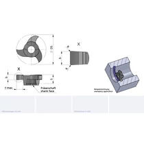 Z16.0238.02/AL41F B=2.39 cserélhető beszúrófej