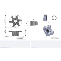 Z618.0130.00/AL41F B=1.41 cserélhető beszúrófej