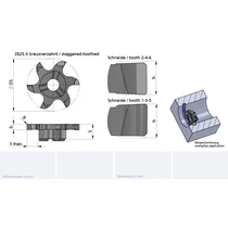 Z625.X300.02/AL41F B=3.0 cserélhető beszúrófej