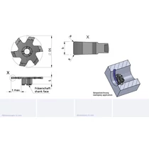 Z628.150.02.9/AL41F B=1.5 cserélhető beszúrófej