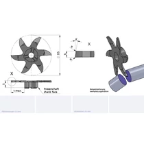 Z635.L810.005/AL41F B=1.0 tmax=10.0 cserélhető darabolófej