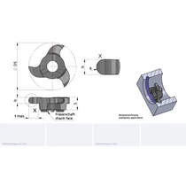 Z22.0012.24/AL41F B=2.4 cserélhető beszúrófej