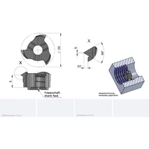 Z8.VP070/AL41F M8 p=0.7 belső cserélhető menetmarófej