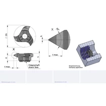 Z18.1325.01/AL41F M24 p=2.0-3.0 belső cserélhető menetmarófej