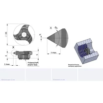 Z22.2140.01/AL41F M30 p=3.5-6.0 belső cserélhető menetmarófej