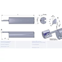 L050.02-1/K10F Ultramini keményfém furatkés betét