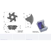 Z614.5514.02/AL41F tpi=14 belső cserélhető menetmarófej
