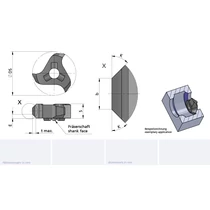 Z18.4545.DS15/AL41F Dmin=15 cserélhető életörőfej