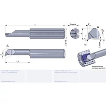 R053.3-10/AL41F Ultramini keményfém furatkés betét