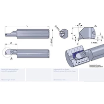 RM050.25-10/K10F Ultramini carbide boring insert