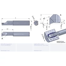 L090.5-15/CN45F Ultramini carbide boring insert