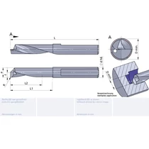 LDT.5-25/AL41F Ultramini keményfém multifunkcionális betét