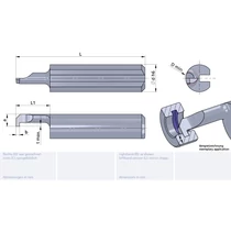 L003.0070-10/AL41F Ultramini keményfém beszúró furatkés betét