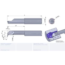 LP47T5-15/P04C Ultramini carbide boring insert