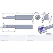 LP50.5-25/P04C Ultramini keményfém furatkés betét