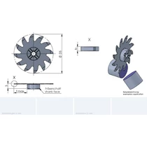 X1250.0050.00/P04C B=0.5 cserélhető darabolófej