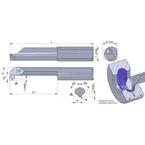 RP60.3-10/P04C Ultramini keményfém kiesztergáló és élletörő betét