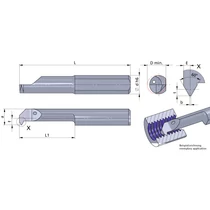 RP04.0205-15/P04C Ultramini keményfém betét belső menetesztergáláshoz