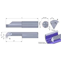 RP06.NP18-15/P04C Ultramini keményfém betét belső menetesztergáláshoz