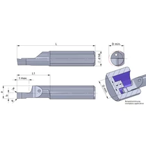R51PM1008-10/P04C Ultramini keményfém homlokbeszúró betét