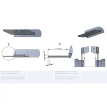 RZW10.25131500/K10F esztergalapka hosszesztergához