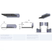 RZW11.25161500/K10F esztergalapka hosszesztergához