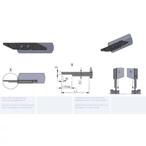LZW12.08061500/K10F esztergalapka hosszesztergához