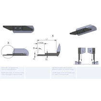 RZW13.08061500/K10F esztergalapka hosszesztergához